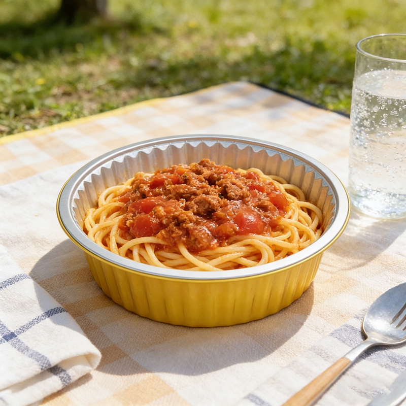 Tin Container Lid - Opakowanie 10 sztuk, okrągłe, złote, foliowane