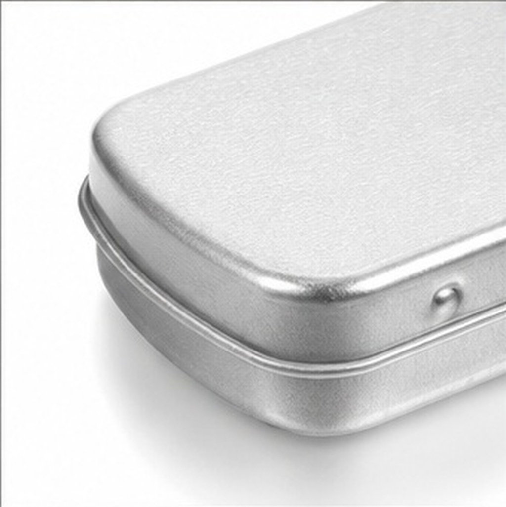 Tin Container Lid - 5 sztuk przenośnych metalowych pudełek, kompaktowe