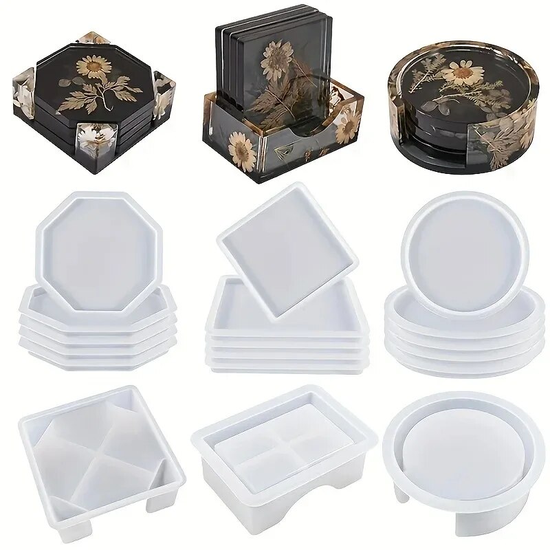 Zestaw form do żywicy Coaster  – Candle Making Jars With Lids recenzja i cena